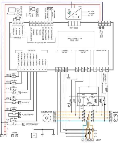 100 Kva Generator Control Panel Wiring Diagram