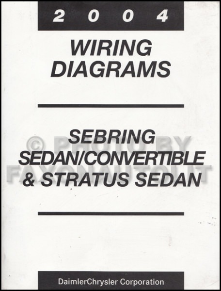 2004 Mopar Stratus Sebring Sedan Covertible Wiring Diagram Manual