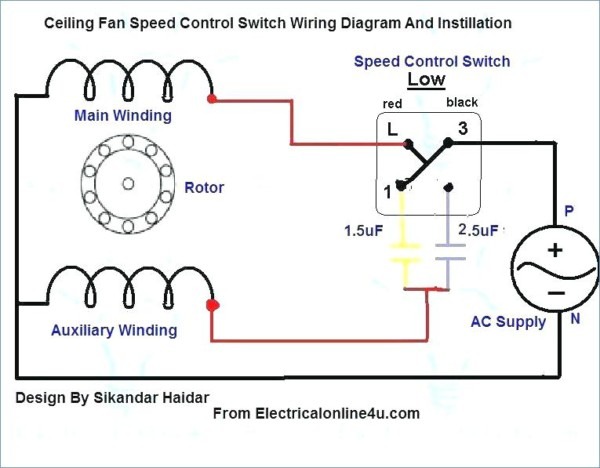 Wiring Diagram For Ceiling Fan Capacitor Database 4. 
