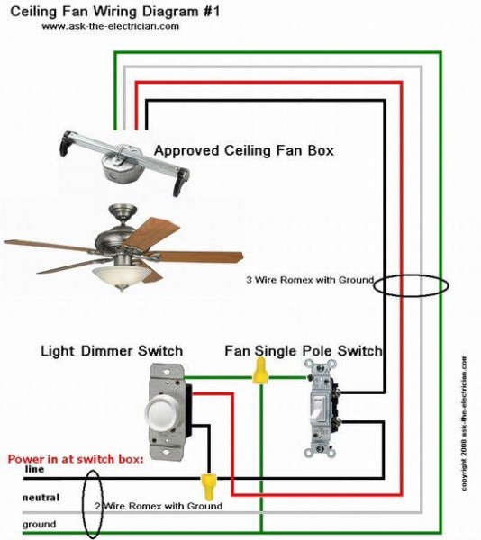 Ceiling Fan Wiring Diagram 1 Ceiling Fan Wiring Diagram 1
