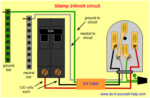 220 Volt Breaker Wiring Diagram