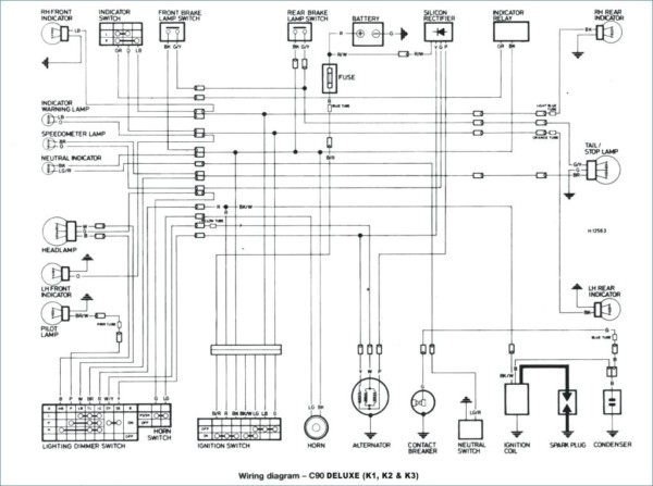 Honda C90 Wiring Diagram