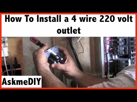 How To Install A 220 Volt 4 Wire Outlet