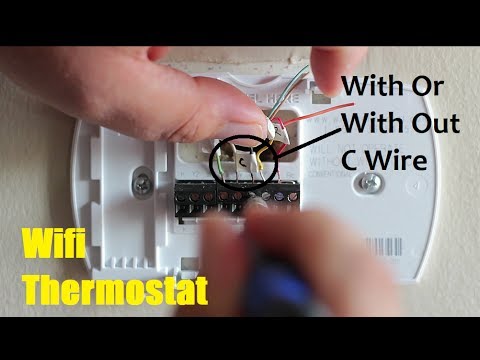 How To Install A Wifi Thermostat With Out And With C Wire