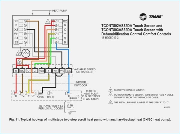 Trane Thermostat Wiring Schematic