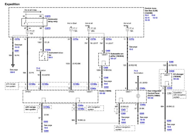 2004 Ford Expedition Radio Wiring Diagram