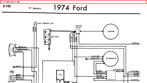 1974 Ford F100 Wiring Diagram