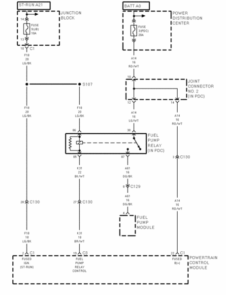 2006 Dodge Ram 1500 Fuel Pump Wiring Diagram