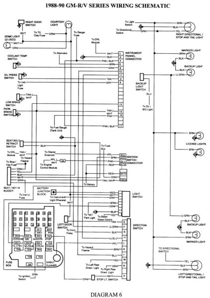 1998 K1500 Wiring Diagram