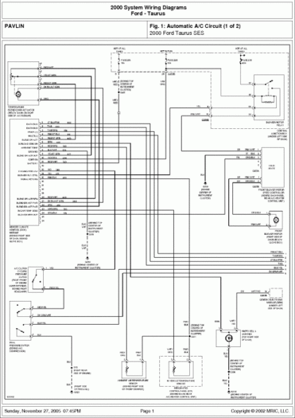 2002 Mercury Sable Wiring Diagram