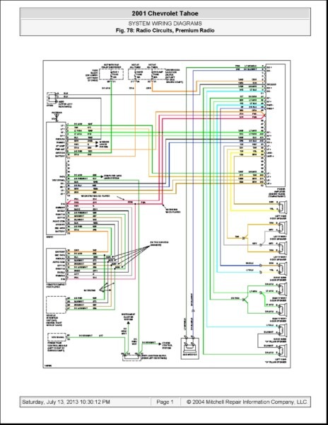 2003 Chevy Suburban Radio Wiring Diagram
