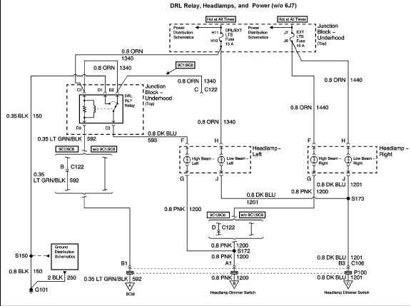 2004 Silverado Headlight Wiring Diagram