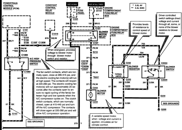 2000 Ford Taurus Fuel Pump Wiring Diagram