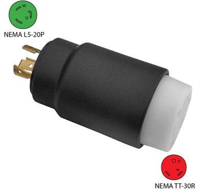 20 Amp 3 Prong To 30 Amp Generator Rv Adapter
