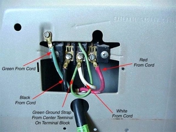 Connecting A 4 Wire Dryer Cord