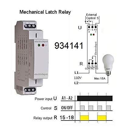 Amazon Com Electrodepot Memory And Latching Relay, Mechanical Amazon Com Electrodepot Memory And Latching Relay, Mechanical