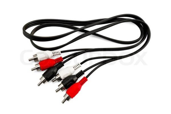 Connecting Wires In Black With Red, White And Black Connectors