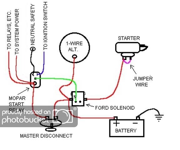 Ford One Wire Alternator Wiring Diagram Ford One Wire Alternator Wiring Diagram