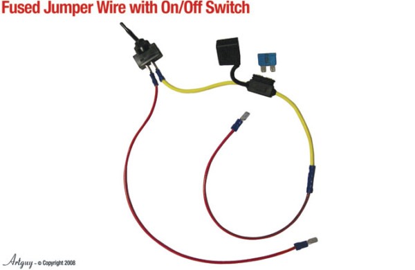 Fused Jumper Wire With On Off Switch