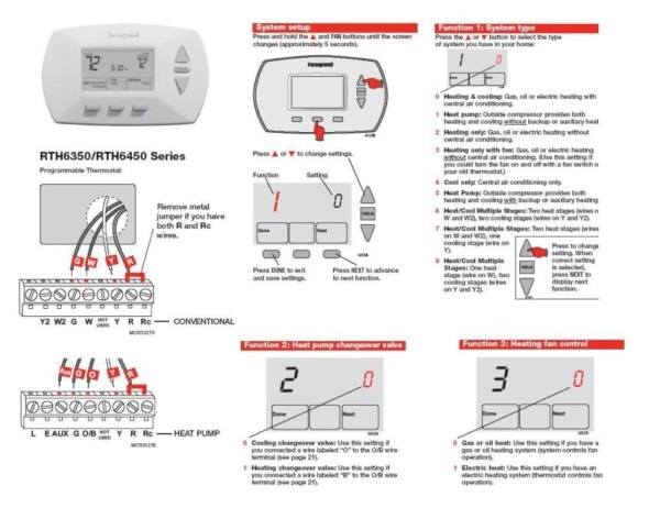 Installing A Honeywell Thermostat Instructions