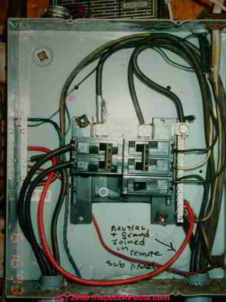 Main Electrical Panel Disconnect Switch Installation, Defects Main Electrical Panel Disconnect Switch Installation, Defects