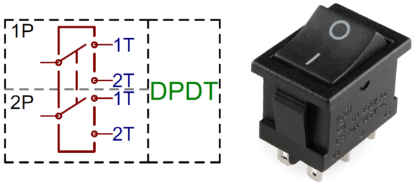 2 Pole 2 Throw Switch