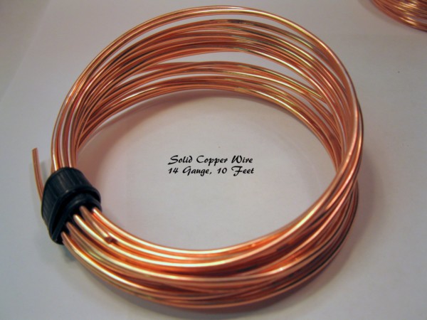 Solid Copper Wire 14 Gauge 10 Feet Bright Or Hand Oxidized