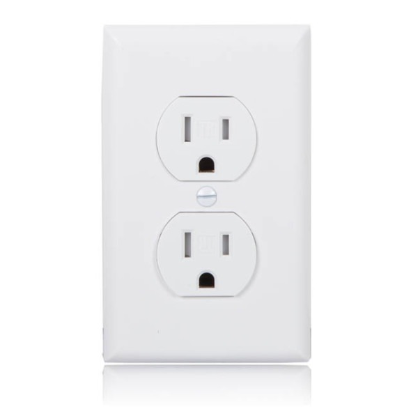 Standard Tamper Resistant Duplex Receptacle Wall Outlet 15a White