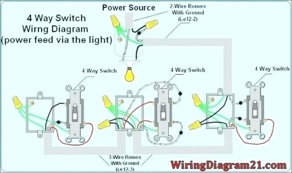 Wiring 3way Light Switch 3 Way Light Switches Diagram 4 Way Light