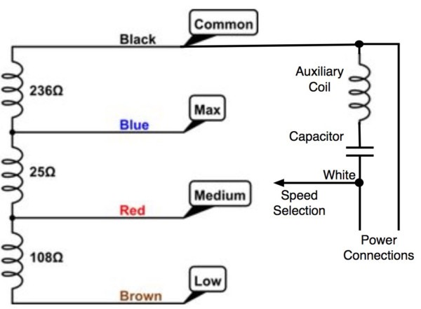 3 speed fan wiring diagram