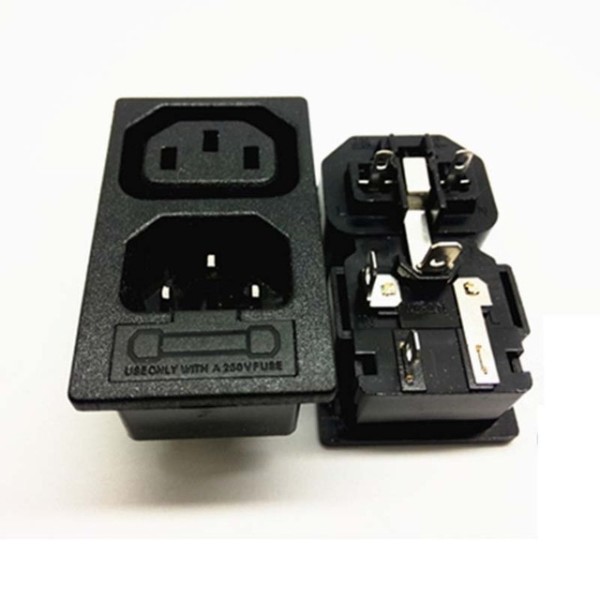 10pcs Lot 10a 250v Two Way Socket Iec320 C14 Inlet C13 Outlet 10pcs Lot 10a 250v Two Way Socket Iec320 C14 Inlet C13 Outlet