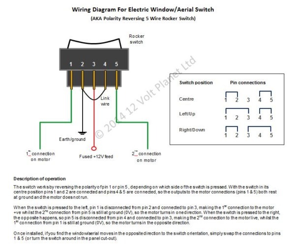 12 Volt 3 Way Rocker Switch Diagram Circuit
