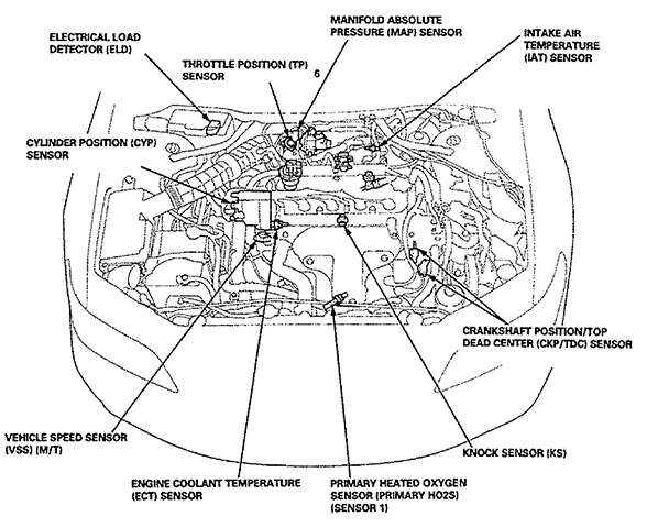 1995 Honda Accord Engine Diagram