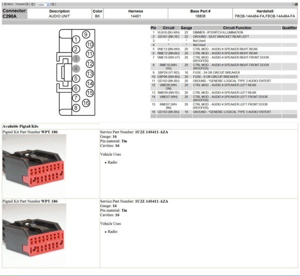 Ford Taurus Stereo Wiring Diagram from www.chanish.org