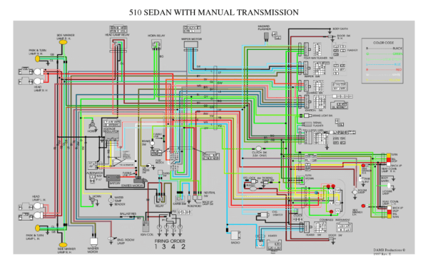 1972 Datsun 510 Wiring Diagram