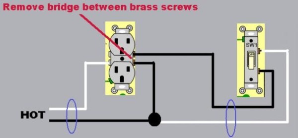 How To Wire A Half Switched Receptacle