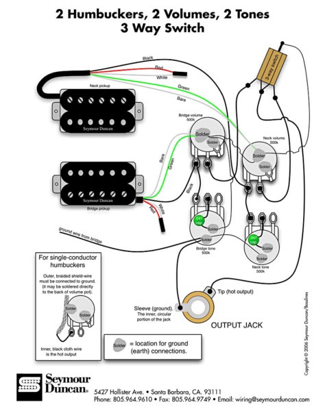 Les Paul Wiring Schematic