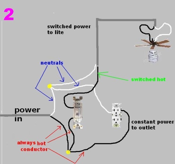 How To Rewire An Outlet From A Light Switch