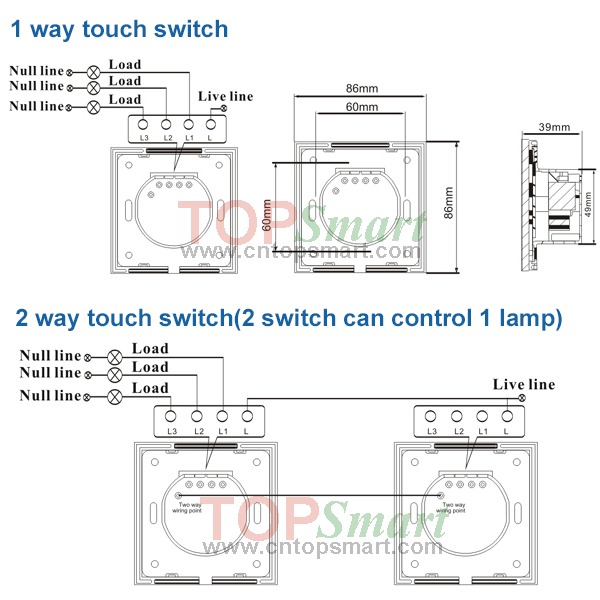 Touch Switch Wiring Diagram