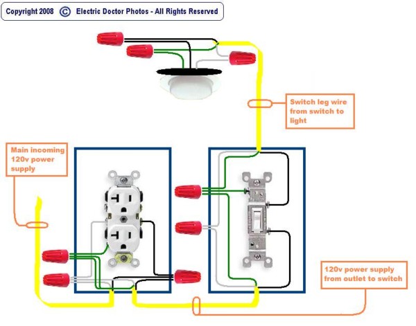Wiring A Light Off Receptacle