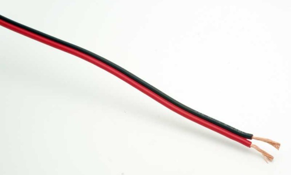 16 Awg 2 Conductor Red Black Speaker Wire   Power Wire