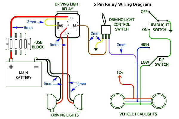5 Pin Relay Diagram Lights
