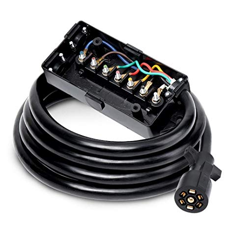 Amazon Com  Bougerv 7 Way Trailer Plug Weatherproof Trailer Wiring