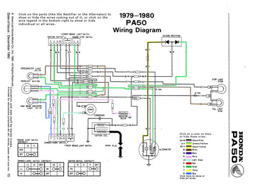 1978 Honda Pa50 Wiring Diagram