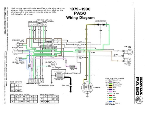 1978 Honda Pa50 Wiring Diagram