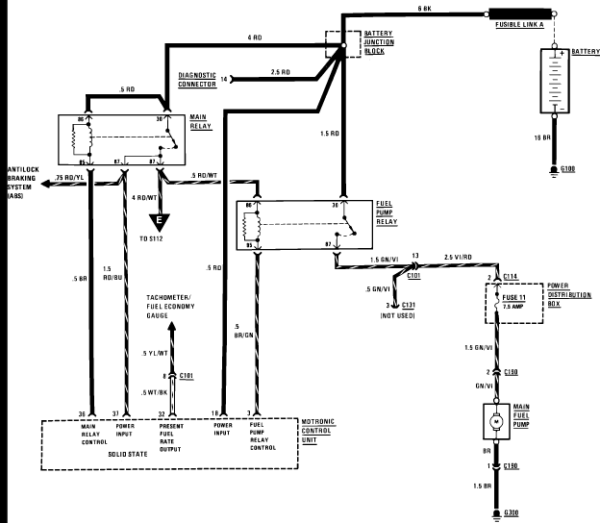 Bmw E30 Fuel Pump Diagram