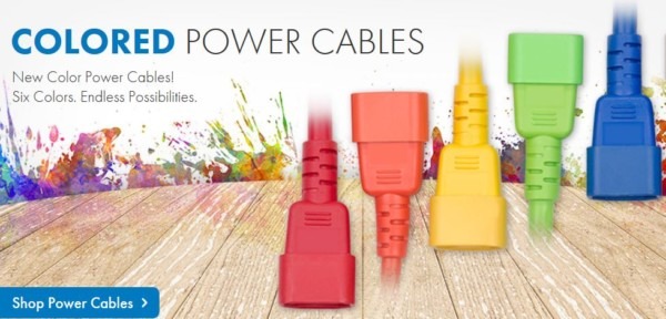 Color Power Cables  Data Center Organization