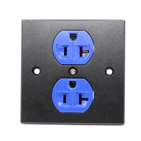 Free Shipping 1x Us Ac Blue Power Receptacle Wall Outlet Red