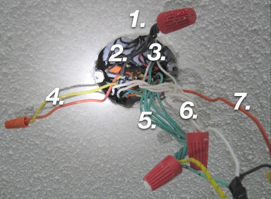 Wiring A Light Fixture With 6 Wires