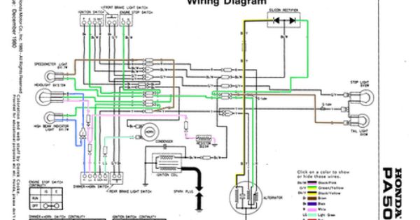 1978 Honda Pa50 Wiring Diagram